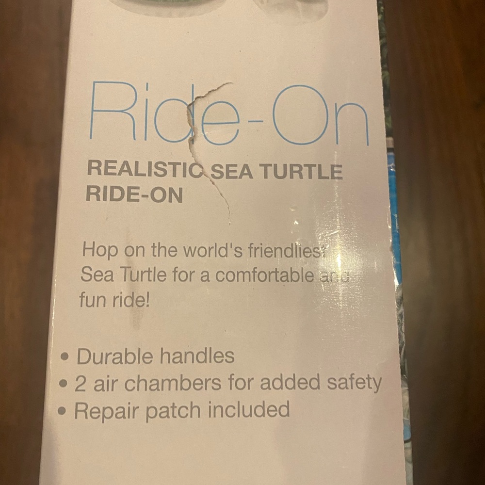 NIB Intex 6' Sea Turtle 🐢 Ride-On Inflatable Pool Float - Floral Print - Picture 4 of 7